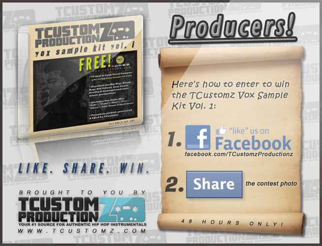 Enter the Contest to Win the TCustomz Vox Sample Kit for FREE!